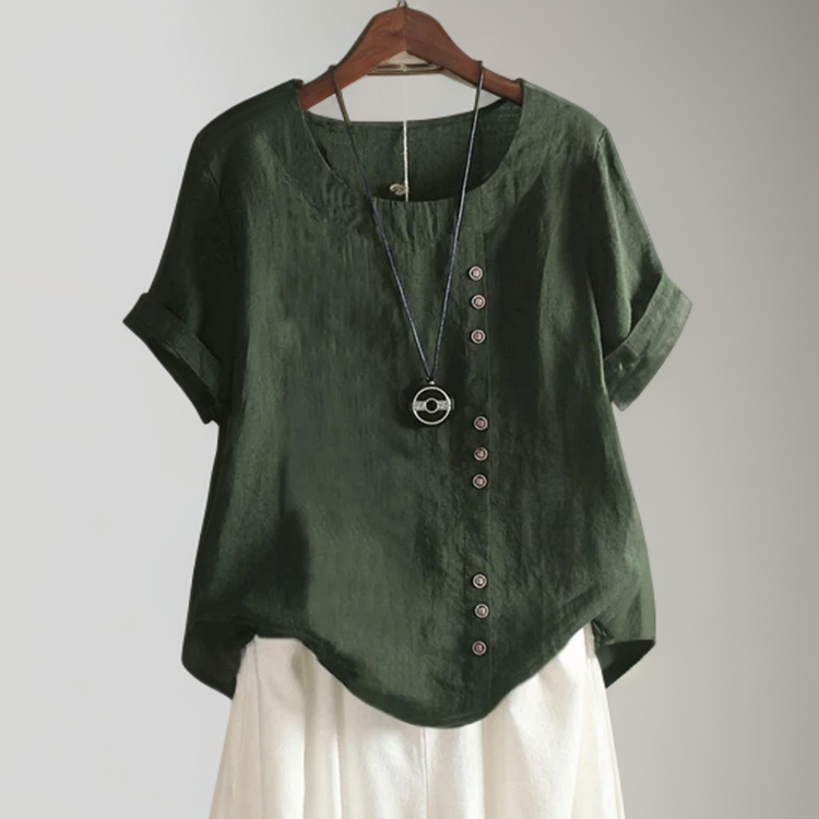 Isla - T-Shirt Chic Avec Boutons