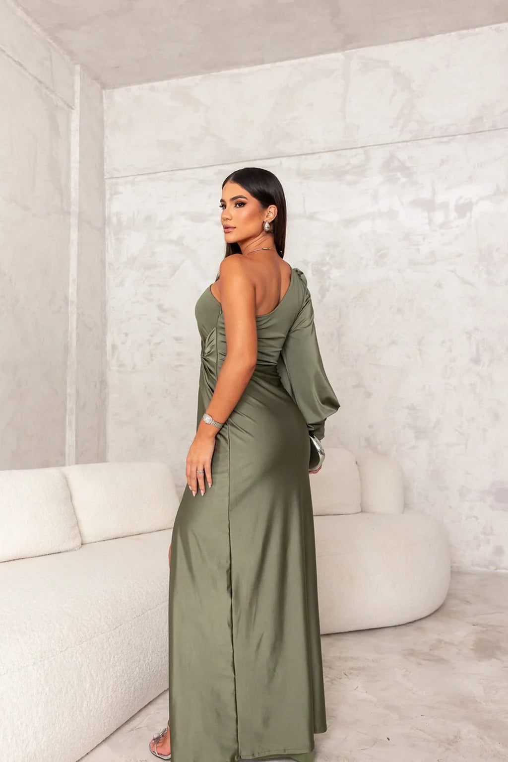 Becca™ | Robe maxi élégante à une épaule