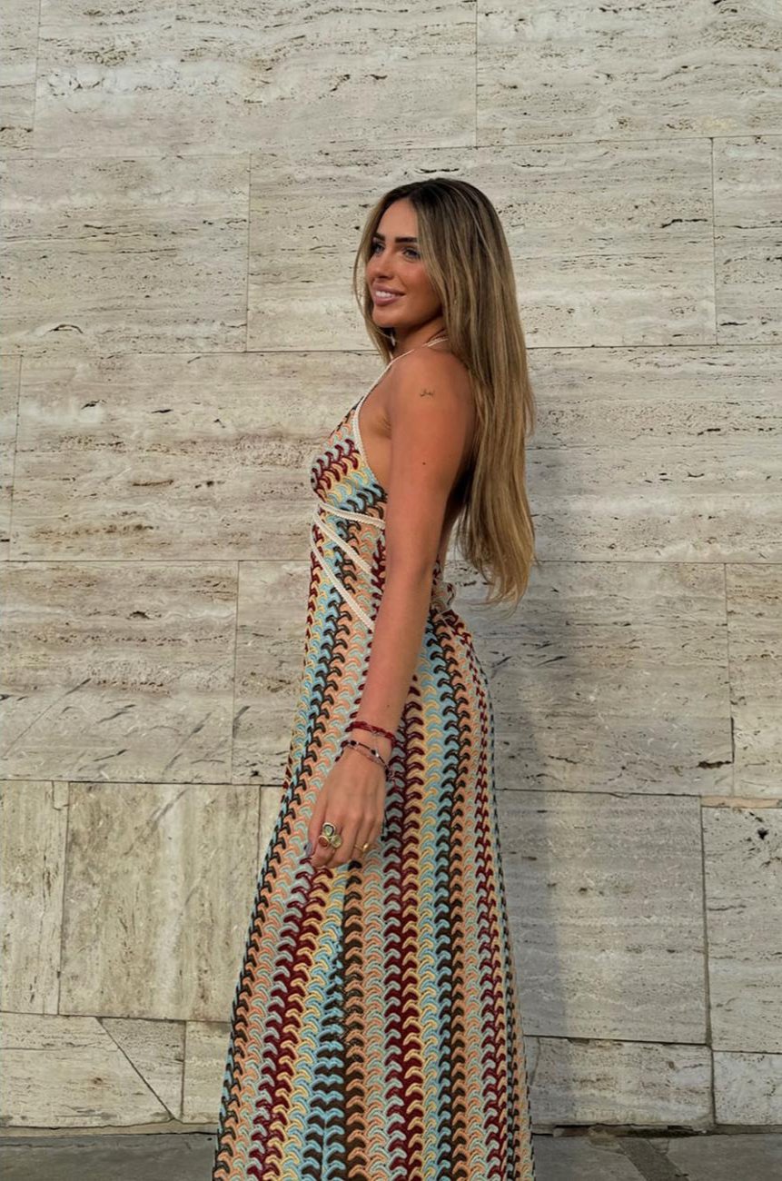 Cancún - Robe longue en crochet