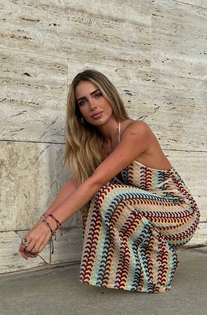 Cancún - Robe longue en crochet